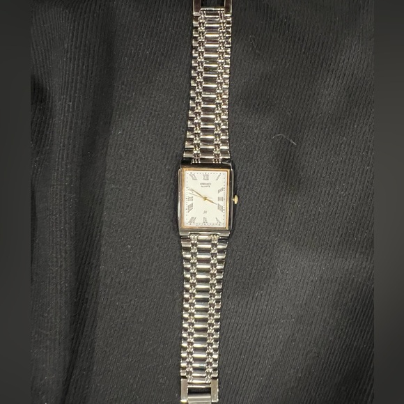 Seiko Two-Tone Rectangular Watch - Picture 2 of 5